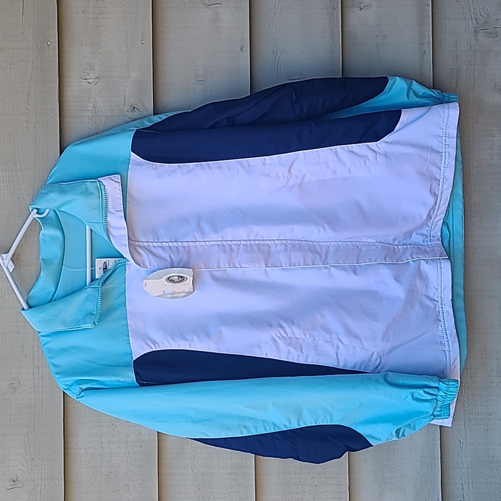 NEW Reversible Coat Jacket Blue/White Size XL